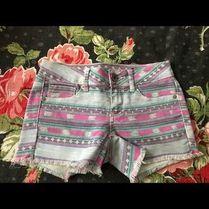 Aztec print shorts